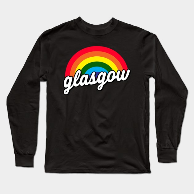 Glasgow Rainbow for Gay Pride Long Sleeve T-Shirt by McNutt